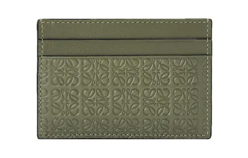 LOEWE Calfskin Card Holder Card Holder Women's Avocado Green