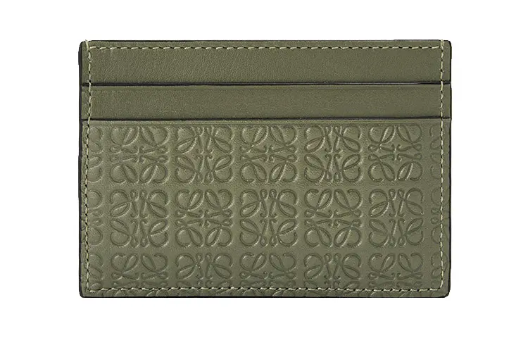 LOEWE Calfskin Card Holder Card Holder Women's Avocado Green