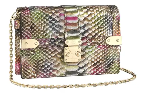 LOUIS VUITTON Trunk Detachable Strap Python Skin With Sheepskin Lining