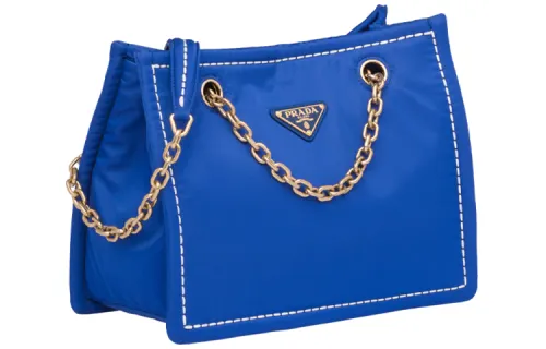 PRADA Nylon Shoulder Bag, Crossbody Bag, Handbag Unisex Blue