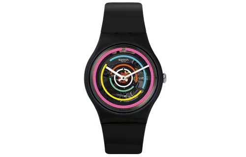SWATCH Unisex 41mm Black Watch SVIB106-1200