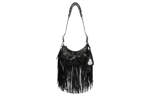 Balenciaga Lambskin Handbag, Shoulder Bag Small Women's Black
