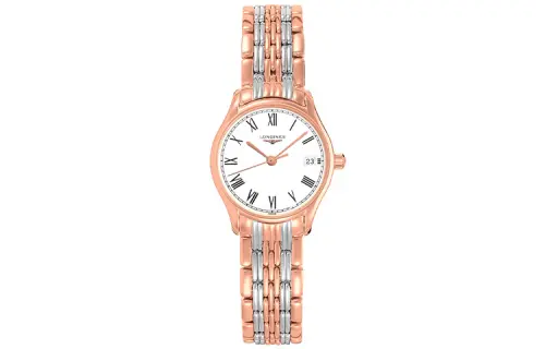 LONGINES Quartz Movement 30m Waterproof Women's Watch 25mm White Dial Stainless Steel Case
