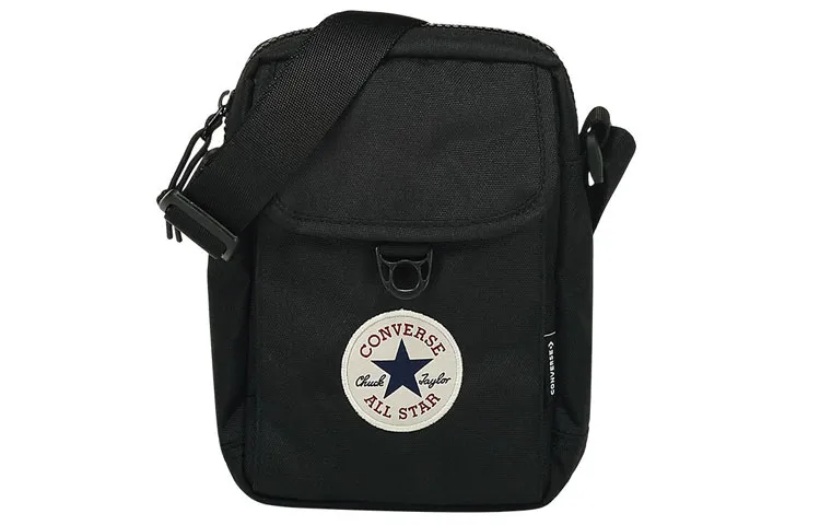Converse Polyester Shoulder Bag, Crossbody Bag Regular Unisex Black