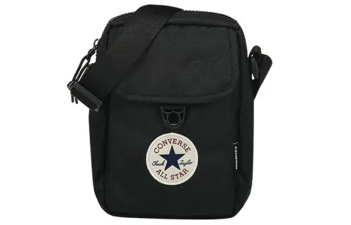 Converse Polyester Shoulder Bag, Crossbody Bag Regular Unisex Black