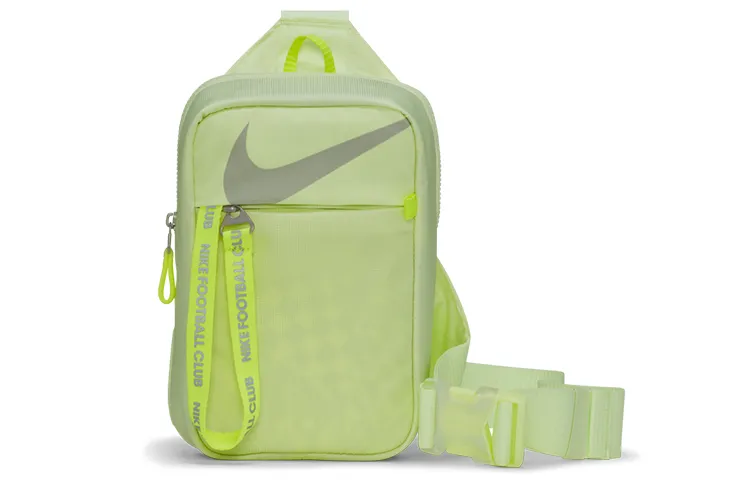 Nike Polyamide Cow Leather Shoulder Bag, Crossbody Bag Regular Unisex Fluorescent Yellow