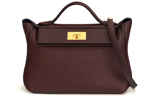 HERMES 24/24 Togo & Swift Calfskin Shoulder Bag, Crossbody Bag, Handbag Women's Two Tone Multicolor