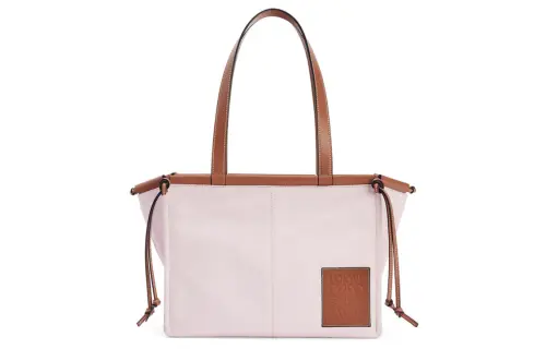 LOEWE Cushion Tote Canvas With Calfskin Canvas Bag, Tote Bag, Shopping Bag, Shoulder Bag, Handbag Regular Women's