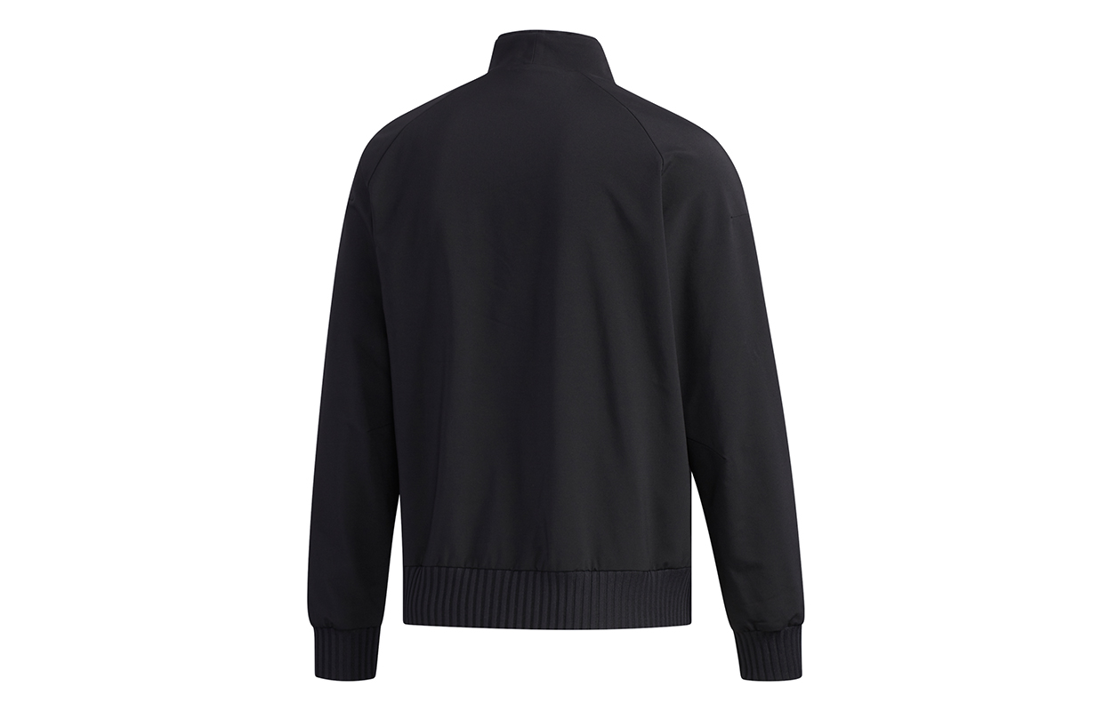 Мужская куртка adidas Wj Jkt Warm logo (черная) — фото 2