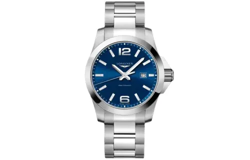 LONGINES Comcast Collection Quartz Movement Fashion Men's Watch 43mm Blue Dial Stainless Steel Case