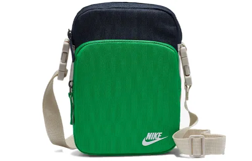 Nike Polyester Shoulder Bag, Crossbody Bag Regular Unisex Green