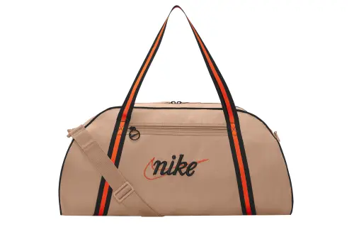 Nike Fabric Luggage Bag, One Shoulder Portable Training Gym Bag Unisex Linen Yellow