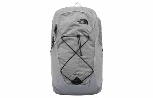 THE NORTH FACE Backpack Double Shoulder Outdoor Bag Polyester Gray Men's
