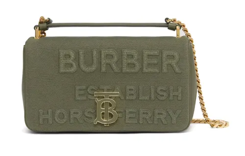 Burberry Canvas Cotton Linen Lola Bag, Canvas Bag, Shoulder Bag Women's Jasper