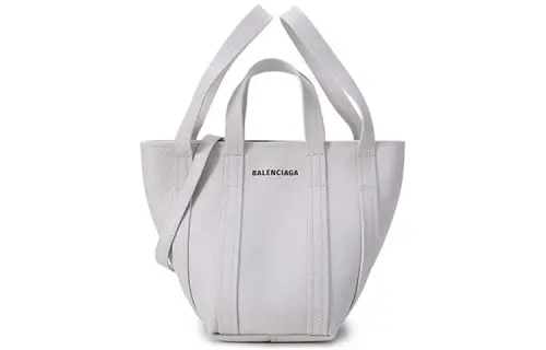 Balenciaga Cow Leather Tote Bag, Shopping Bag, Shoulder Bag, Handbag Regular Women's Chalk White