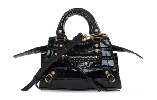 Balenciaga Neo Classic Cow Leather Bag, Biker Bag, One Shoulder Handbag Women's Black