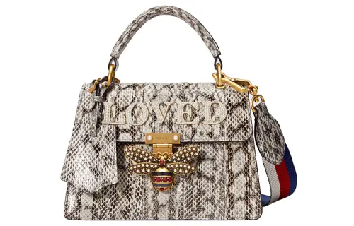 GUCCI Snake Skin Shoulder Bag, Crossbody Bag, Handbag Women's White