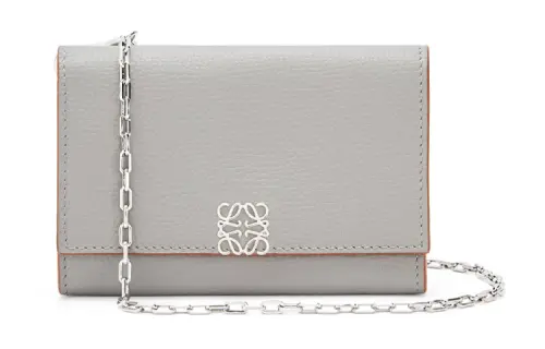 LOEWE Calfskin Crossbody Bag, Shoulder Bag Women's Gray