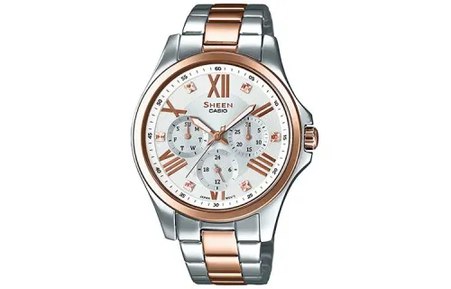 CASIO Women's SHEEN White Watch SHE-3806SPG-7A