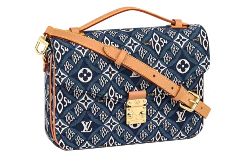 LOUIS VUITTON Pochette Metis Fabric Handbag, Messenger Bag, One Shoulder Handbag Medium Women's Blue