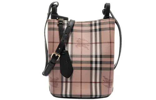 Burberry Leather Bucket Bag, Shoulder Bag, Crossbody Bag Regular Women's Black