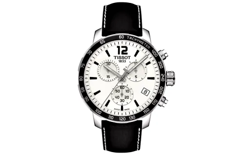 TISSOT Time Jog Collection Quartz Movement Men's Watches Watch 42mm White Dial Stainless Steel Case