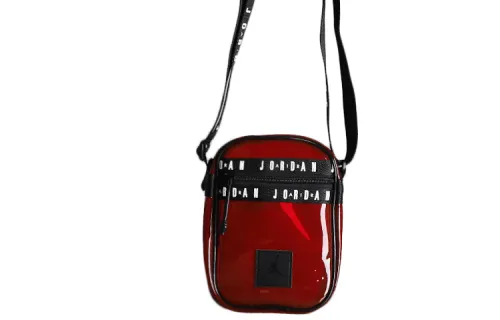 Jordan PVC Cell Phone Pouch, Shoulder Bag, Crossbody Bag Unisex Dark Red