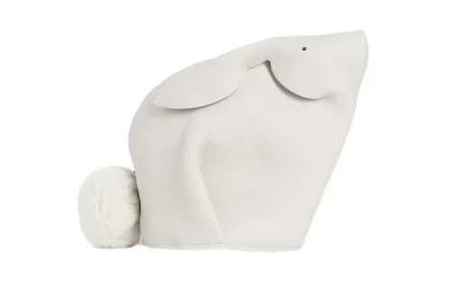 LOEWE Leather Handheld Shoulder Bag, Crossbody Bag, Wallet Women's White