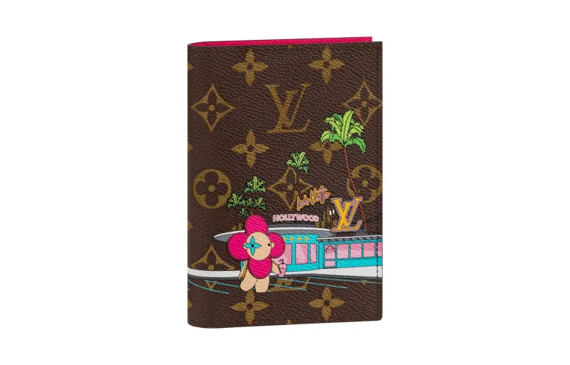 LOUIS VUITTON Passport Cover Monogram Vivienne Fuchsia Pink