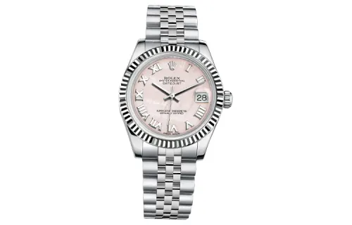 ROLEX Datejust Collection Automatic Mechanical Movement Date Display Women's Watch 31mm Pink Watch Dial