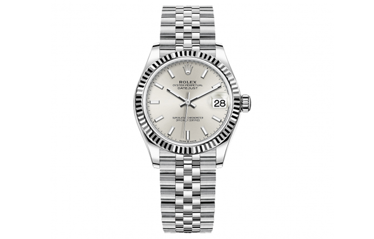 ROLEX Rolex, charlotte tilbury, automatic mechanical mechanism, waterproof women's watch, dial, white golden gold watch, case, 31mm