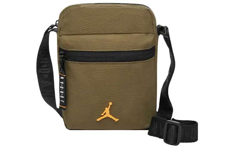 Jordan Polyamide Crossbody Bag, Shoulder Bag Unisex Olive Green