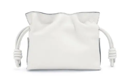 LOEWE Nappa Leather Handheld Shoulder Bag, Crossbody Bag Extra Mini Women's White