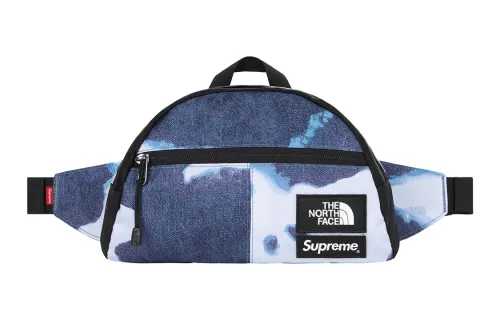 Supreme X The North Face/THE NORTH FACE Polyester And Nylon Sling Bag Regular Unisex Blue/Brown