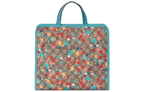 GUCCI GG Supreme Canvas Handbag Kids' Ebony & Blue