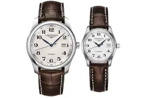 LONGINES Master Collection Automatic Mechanical Movement Couple Watches Unisex Watch 29mm Silver Dial