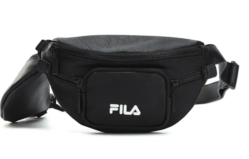 FILA FUSION Pu Crossbody Bag, Fanny Pack Regular Women's Pure Black