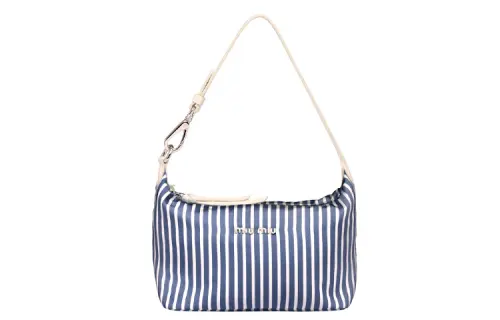 MIU MIU Maritime Leather Shoulder Bag, Handbag, Shoulder Bag Women's Product Blue/White