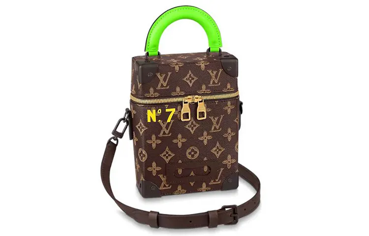 LOUIS VUITTON Vertical Box Trunk Monogram Brown
