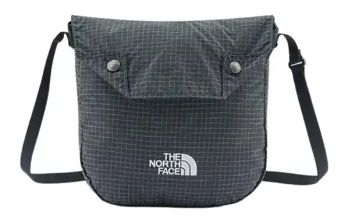 THE NORTH FACE 5.5L Shoulder Bag, Crossbody Bag, Outdoor Bag Tear Resistant Material Gray Men's