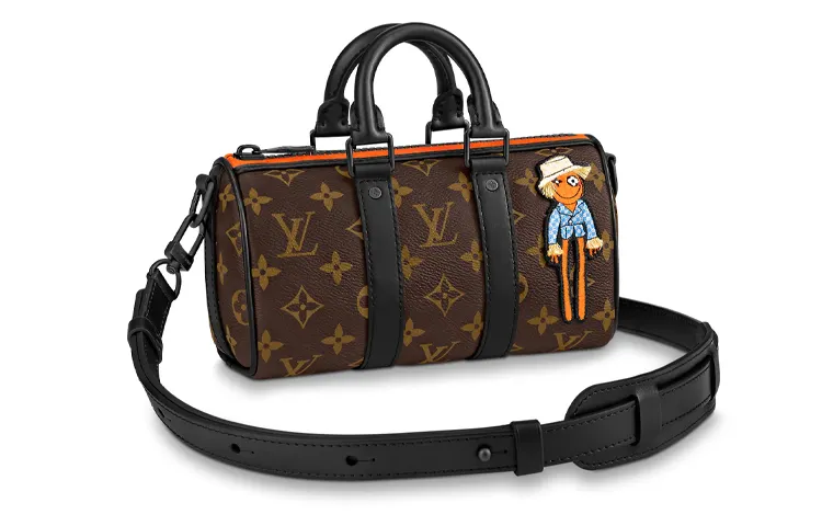 LOUIS VUITTON Keepall Nano Scarecrow Shoulder Crossbody Bag Brown