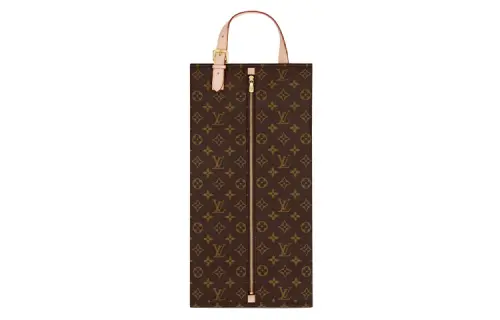 LOUIS VUITTON Canvas Shoe Bag, Dust Bag, Storage Box Unisex Brown