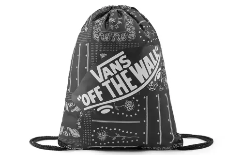 Vans Polyester Drawstring Bag Basketball Bag Gym Bag Backpack Regular Unisex Black