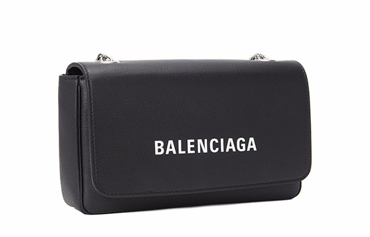 Женская сумка Balenciaga logo (черная) — фото 3