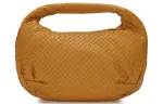 Bottega Veneta Zip Closure Lambskin Handbag Medium Women's Orange