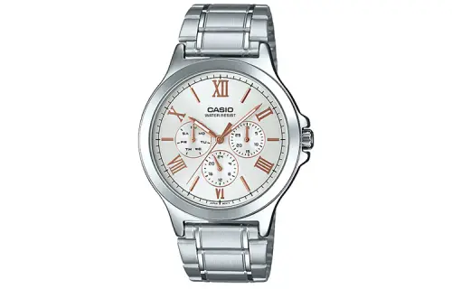 CASIO Men Standard Series Silver Watch MTP-V300D-7A2