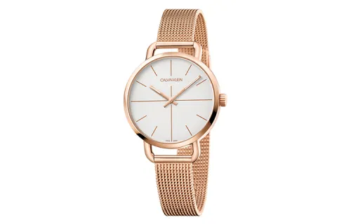 CALVIN KLEIN Transcendent Collection Wrist Watches Quartz Movement Stainless Steel Watchband White Dial Women's Watch