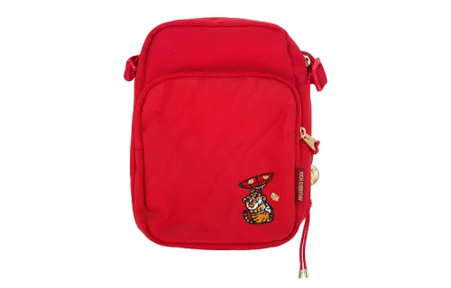 Li Ning Sports Life Collection Polyester Shoulder Bag, Crossbody Bag Regular Unisex Red