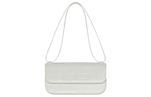 Balenciaga Gossip Cow Leather Crossbody Bag, Shoulder Bag Women's White
