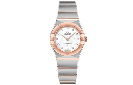 OMEGA Constellation Collection Zodiac Watch Quartz Movement Women's Watch 25mm White Dial